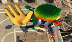 A screenshot of gameplay from Disney Sports Basketball