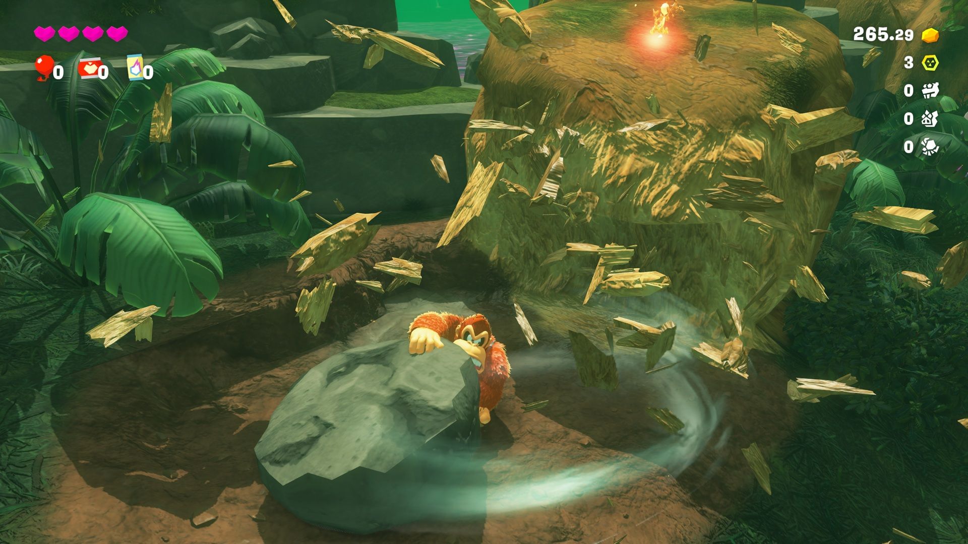 A screenshot of gameplay from Donkey Kong Bananza