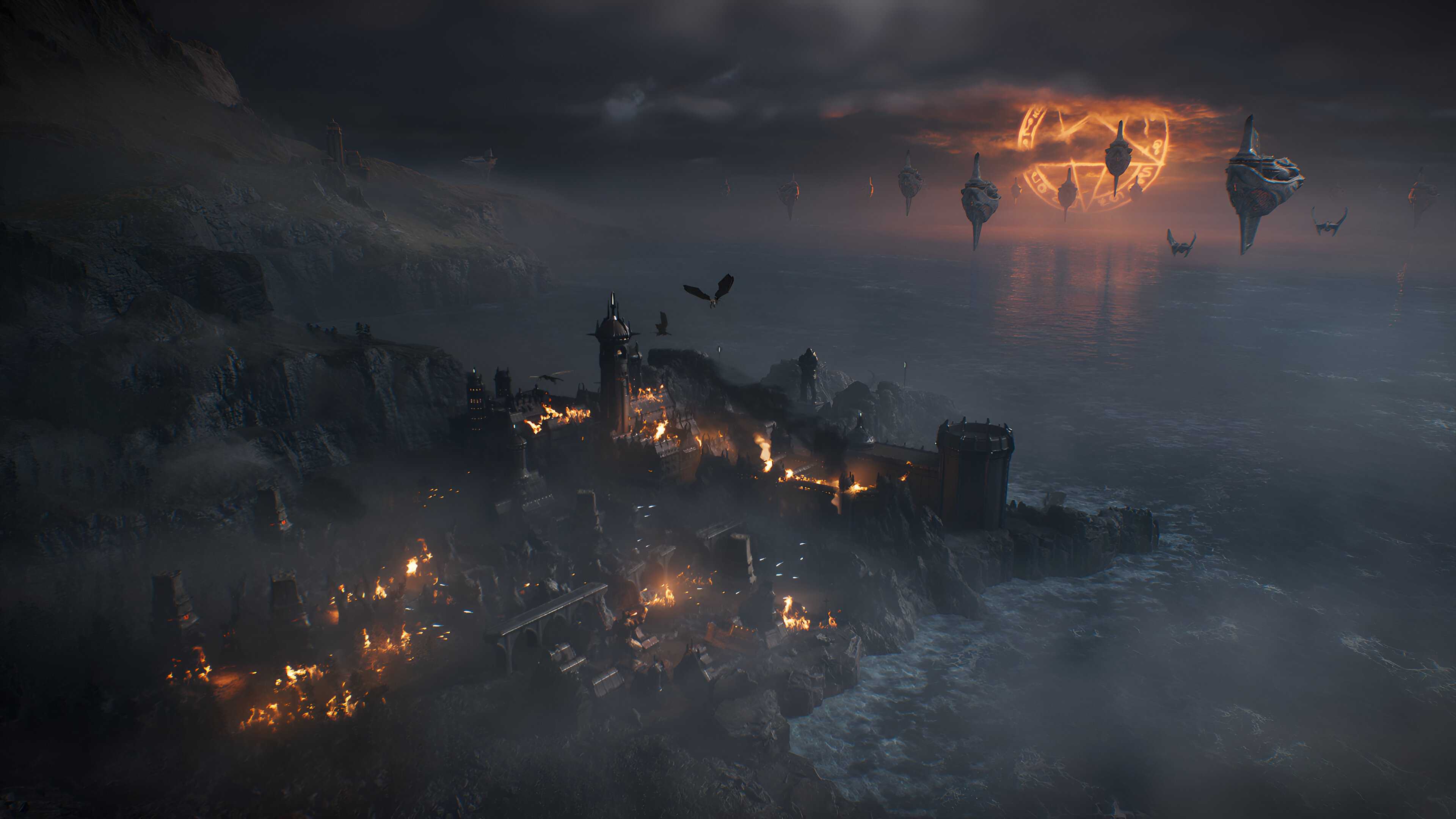 A sprawling map in Doom: The Dark Ages.