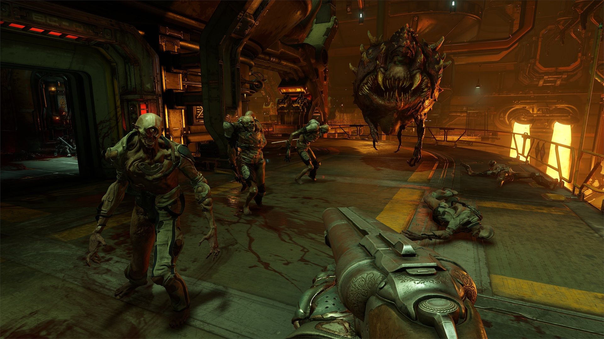 A screenshot of gameplay from Doom 2016
