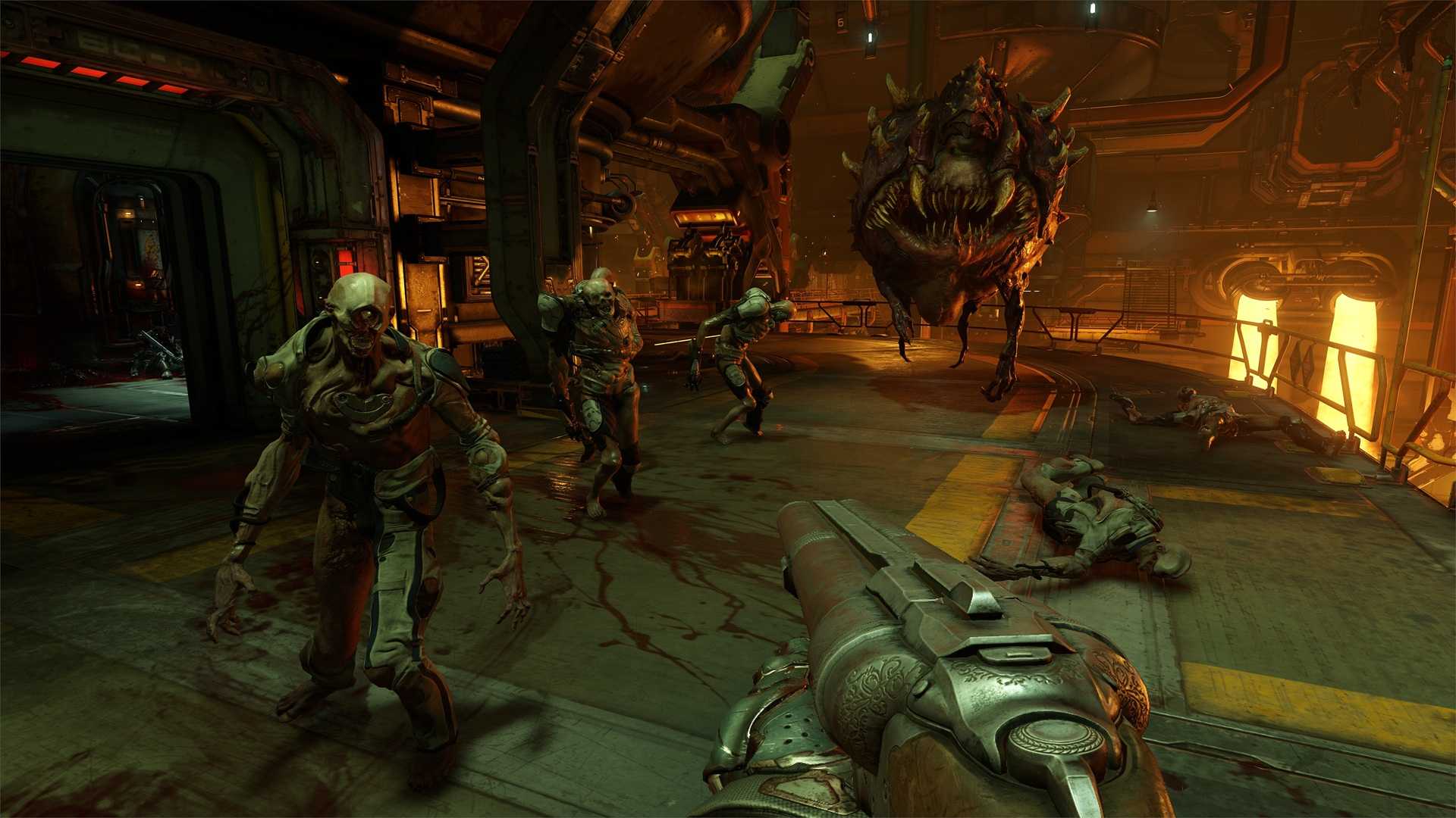A screenshot of gameplay from Doom 2016