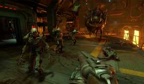 A screenshot of gameplay from Doom 2016