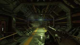 A screenshot of gameplay from Doom 2016