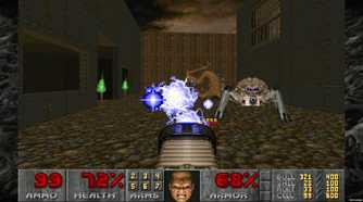 A screenshot of gameplay from Doom 2