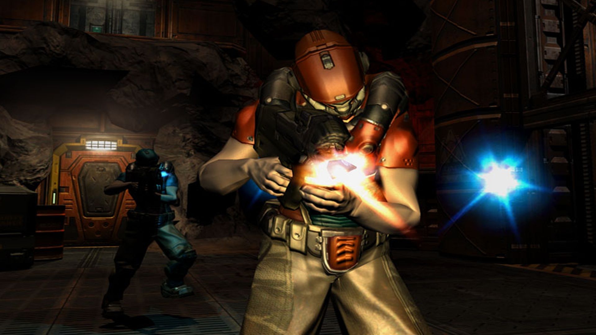 A screenshot of gameplay from Doom 3
