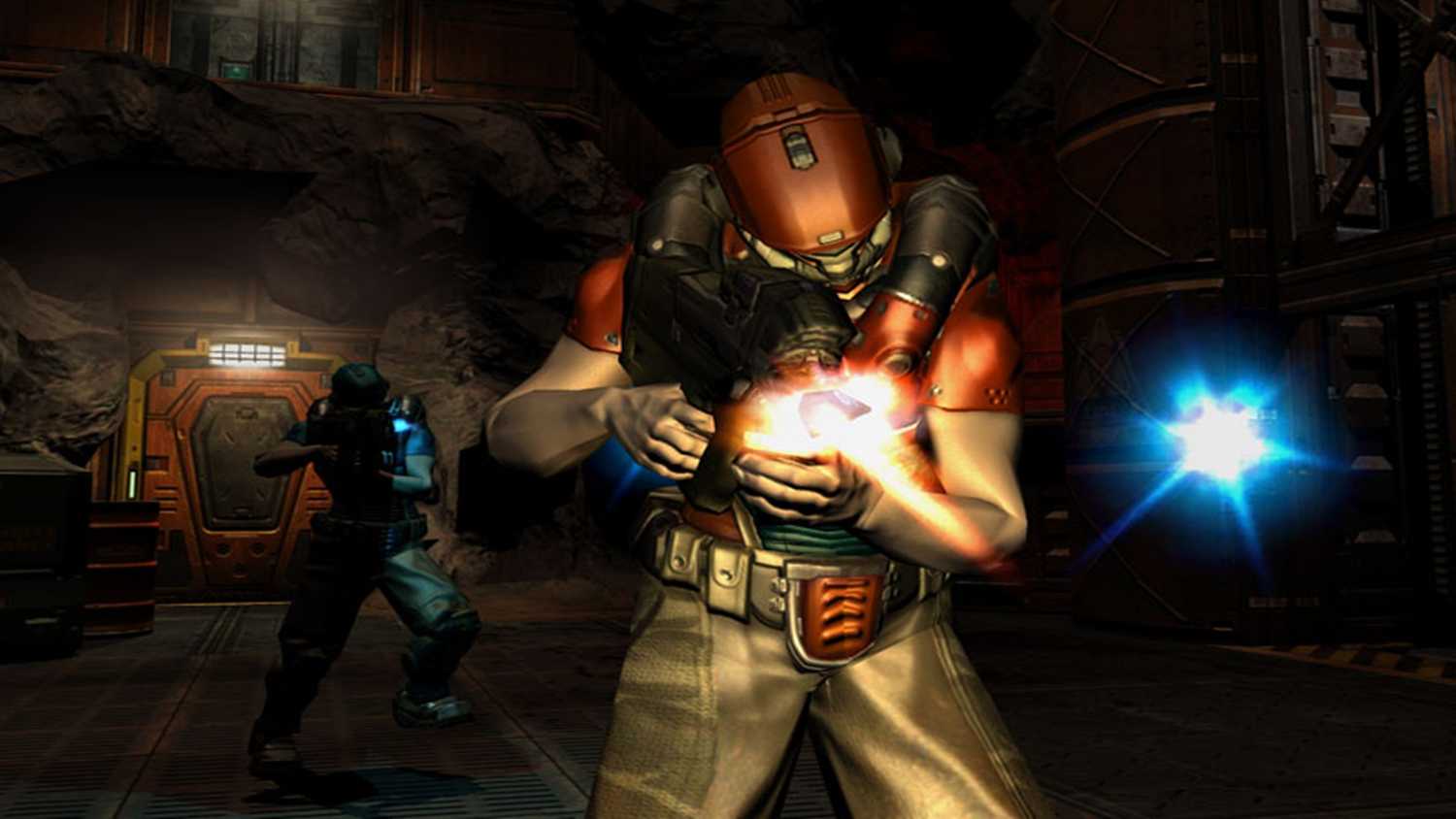 A screenshot of gameplay from Doom 3