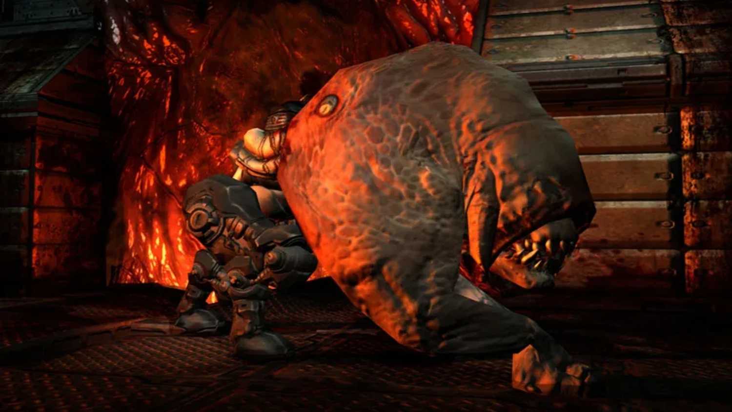 A screenshot of gameplay from Doom 3