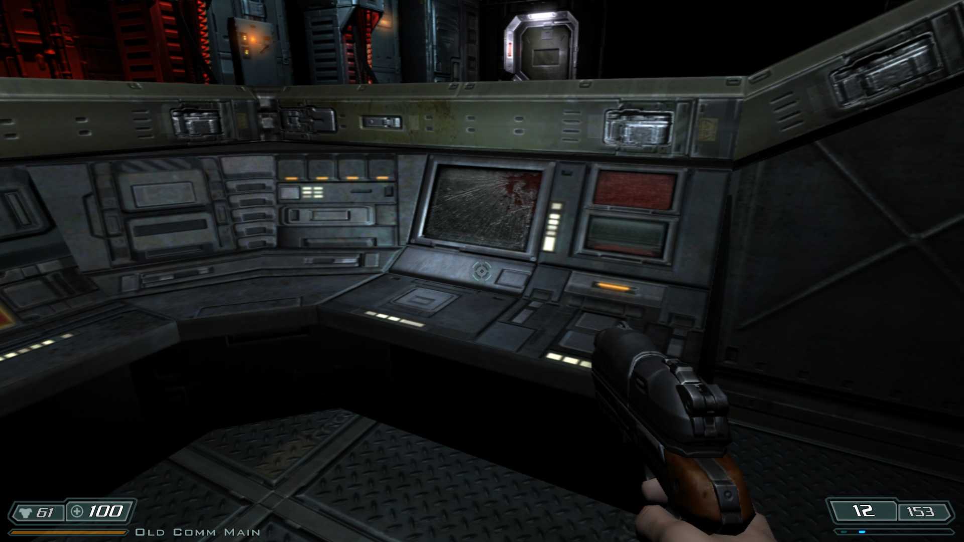 A screenshot of gameplay from Doom 3