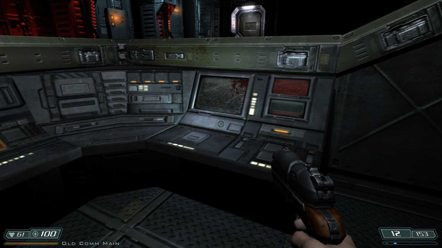 A screenshot of gameplay from Doom 3