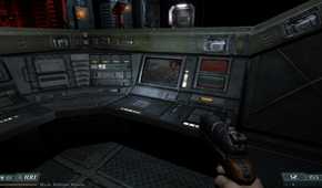 A screenshot of gameplay from Doom 3