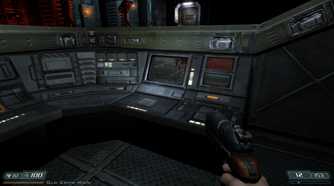 A screenshot of gameplay from Doom 3