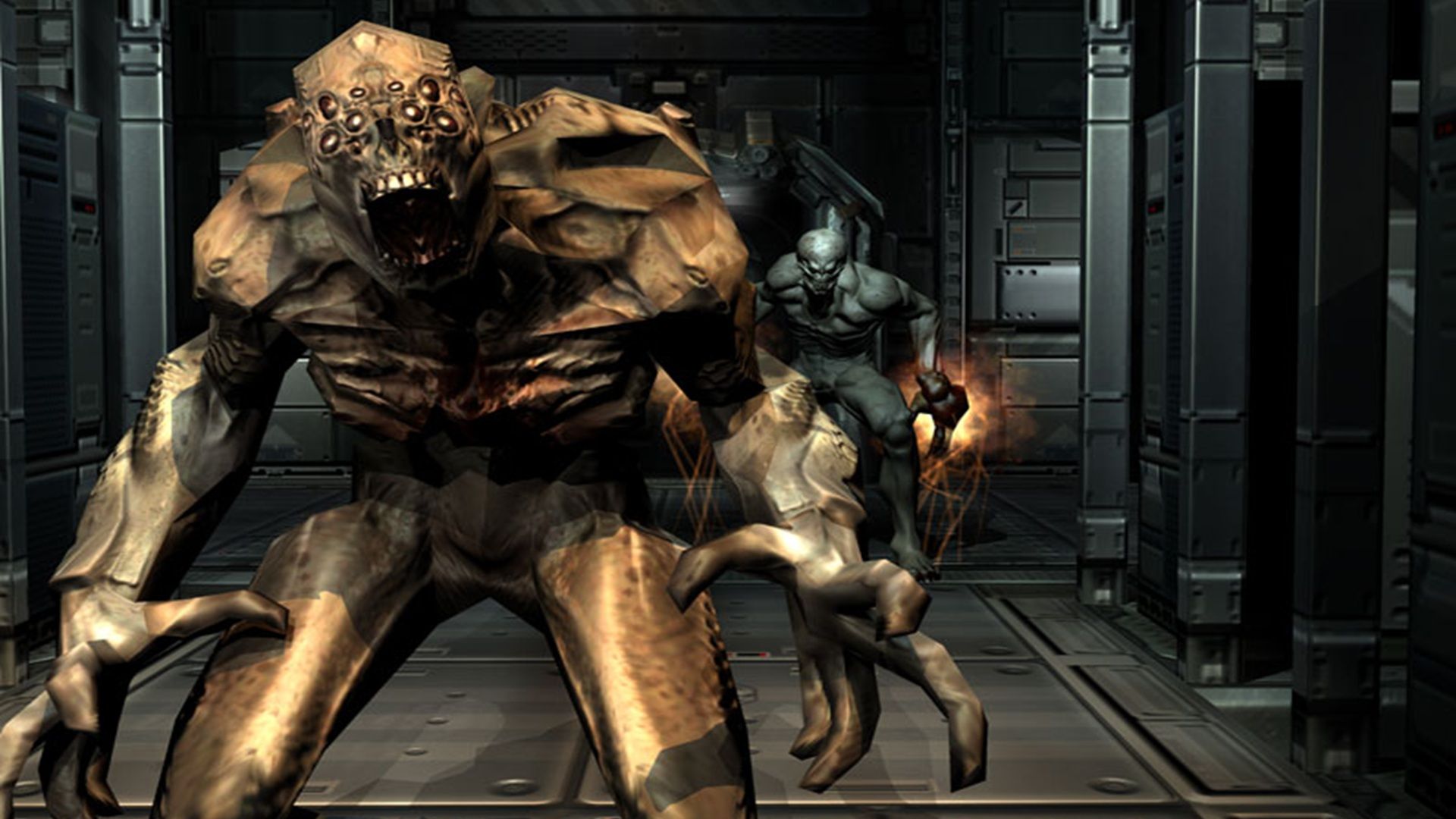 A screenshot of gameplay from Doom 3
