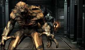 A screenshot of gameplay from Doom 3