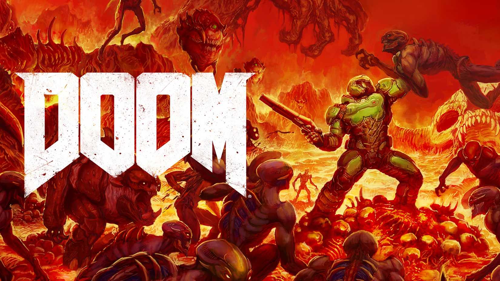 Cover art for Doom 2016 on the Nintendo Switch