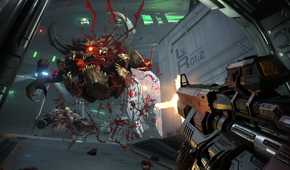 A screenshot of gameplay from Doom Eternal.