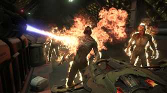 A screenshot of gameplay from Doom Eternal.