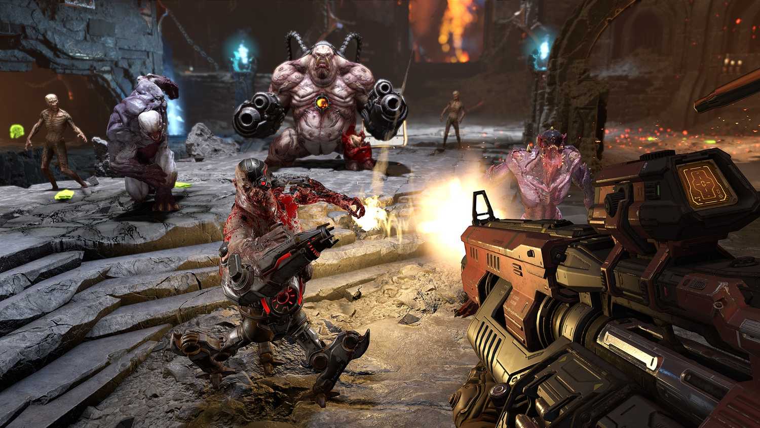 A screenshot of gameplay from Doom Eternal.