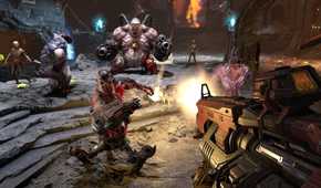 A screenshot of gameplay from Doom Eternal.