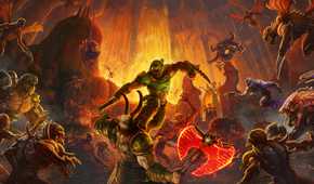 The key art from Doom Eternal