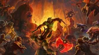 The key art from Doom Eternal