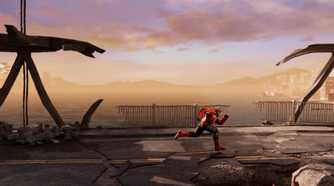 Jimmy Lee running in Double Dragon Revive.