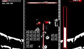 A gameplay screenshot from the game Downwell.