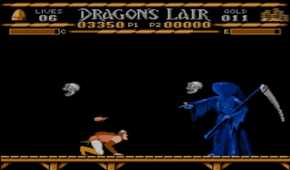 A screenshot of gameplay from Dragon's Lair.