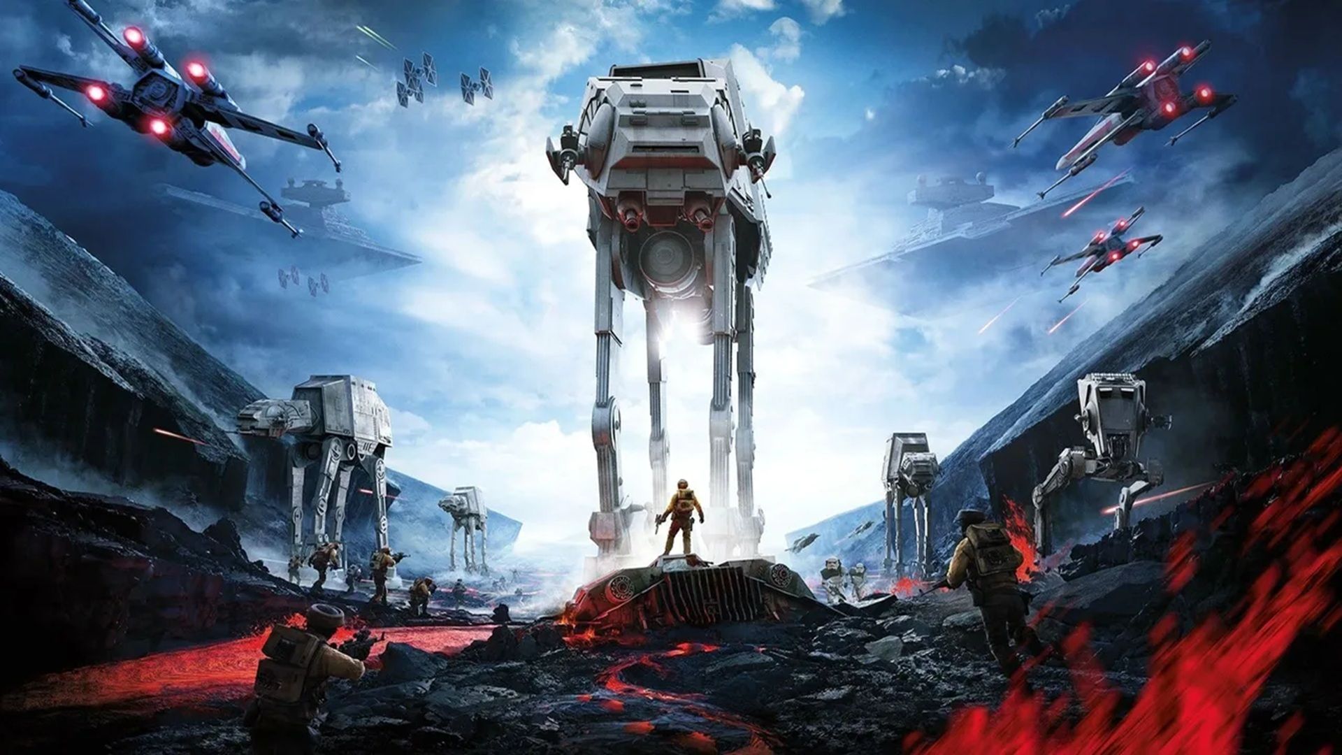 Box and key art for EA's Star Wars Battlefront