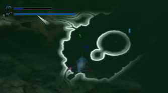 A screenshot of gameplay from Ecco the Dolphin: Defender of the Future.