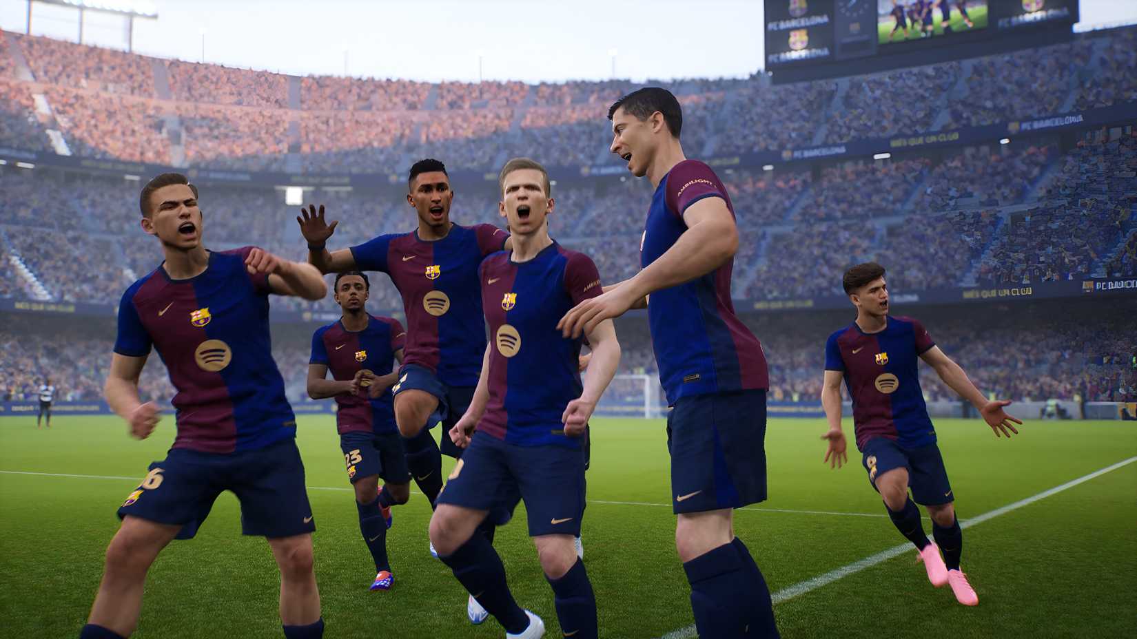 The team of Barcelona in Konami's eFootball.