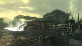 A huge dam in Fallout 3.