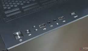 Front IO ports of the Antec P20C PC case