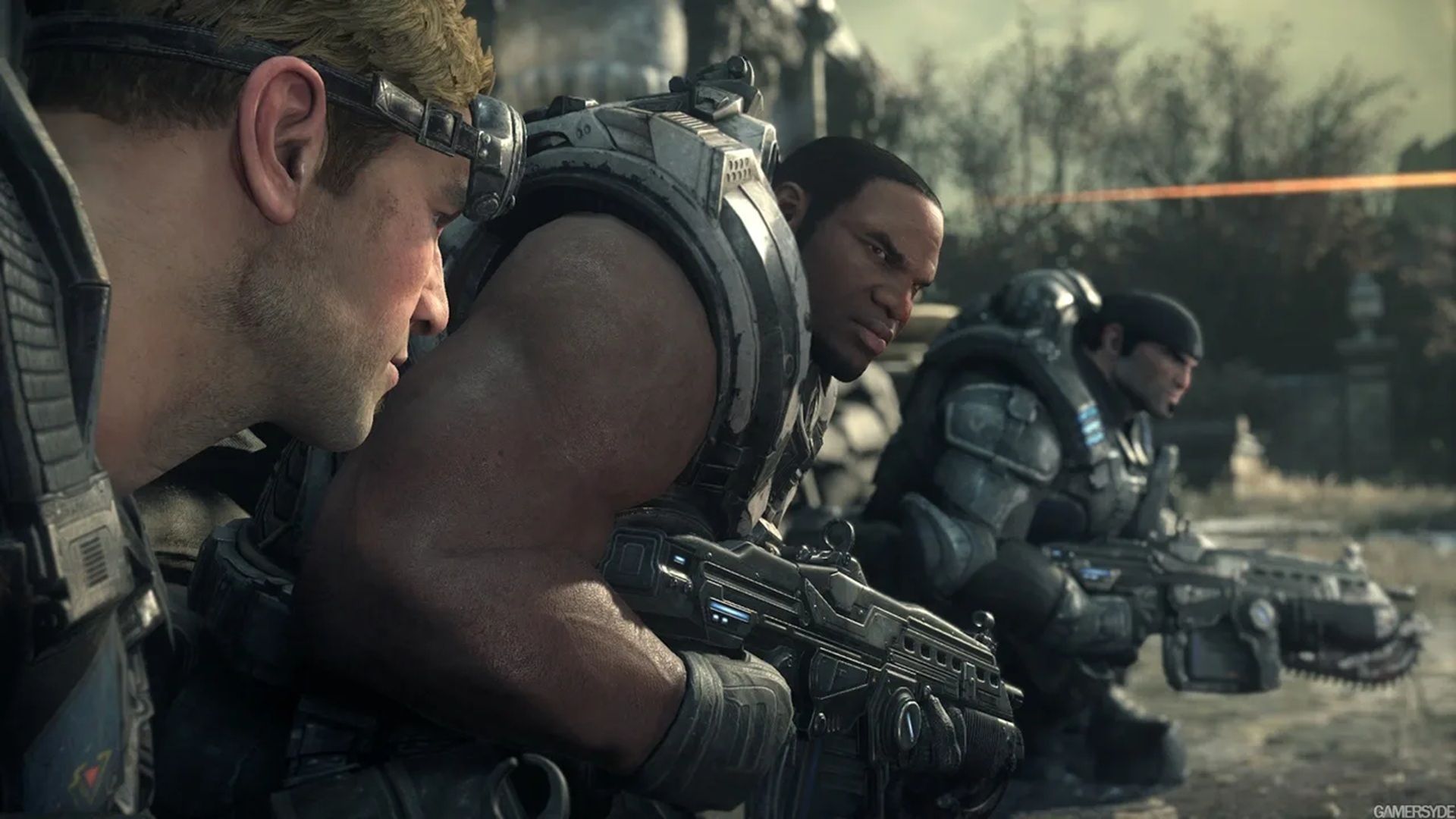 A screenshot of gameplay from Gears of War