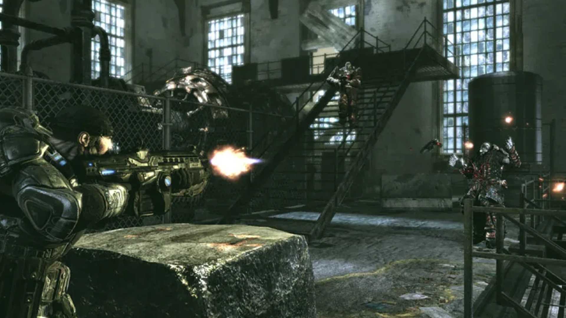 A screenshot of gameplay from Gears of War