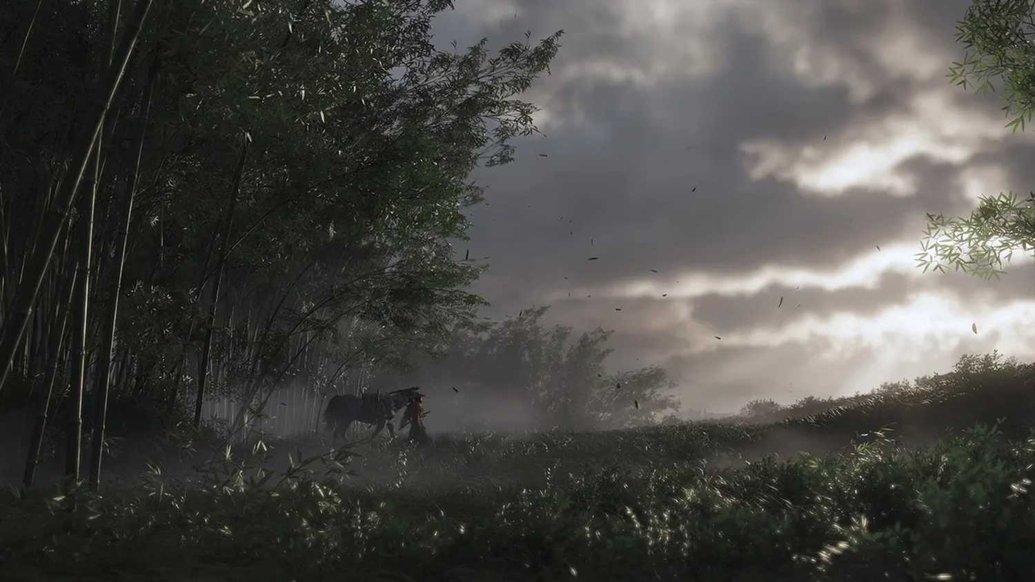 A screenshot of gameplay from Ghost of Tsushima