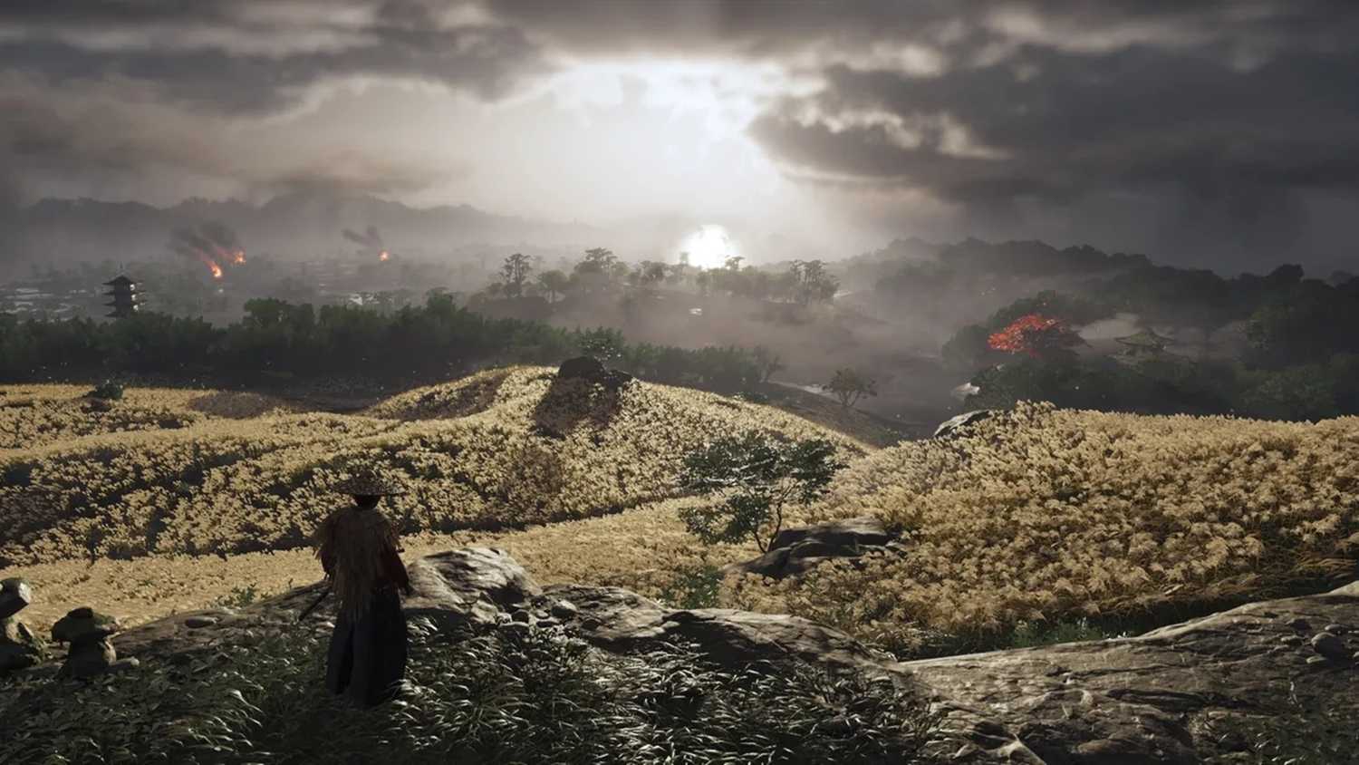 A screenshot of gameplay from Ghost of Tsushima