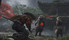 A screenshot of gameplay from Ghost of Tsushima