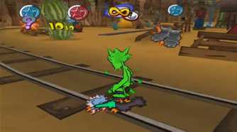 A screenshot of gameplay from Go! Go! Hypergrind