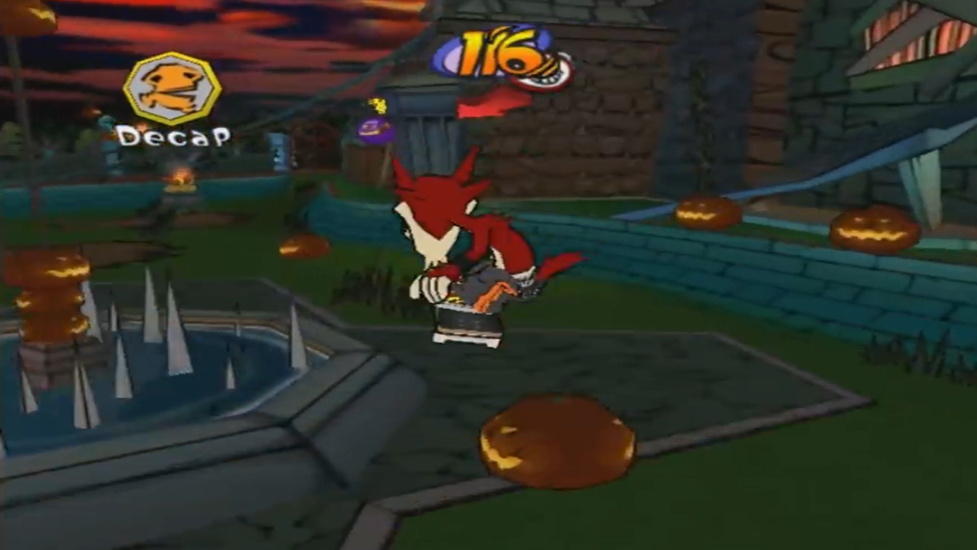 A screenshot of gameplay from Go! Go! Hypergrind