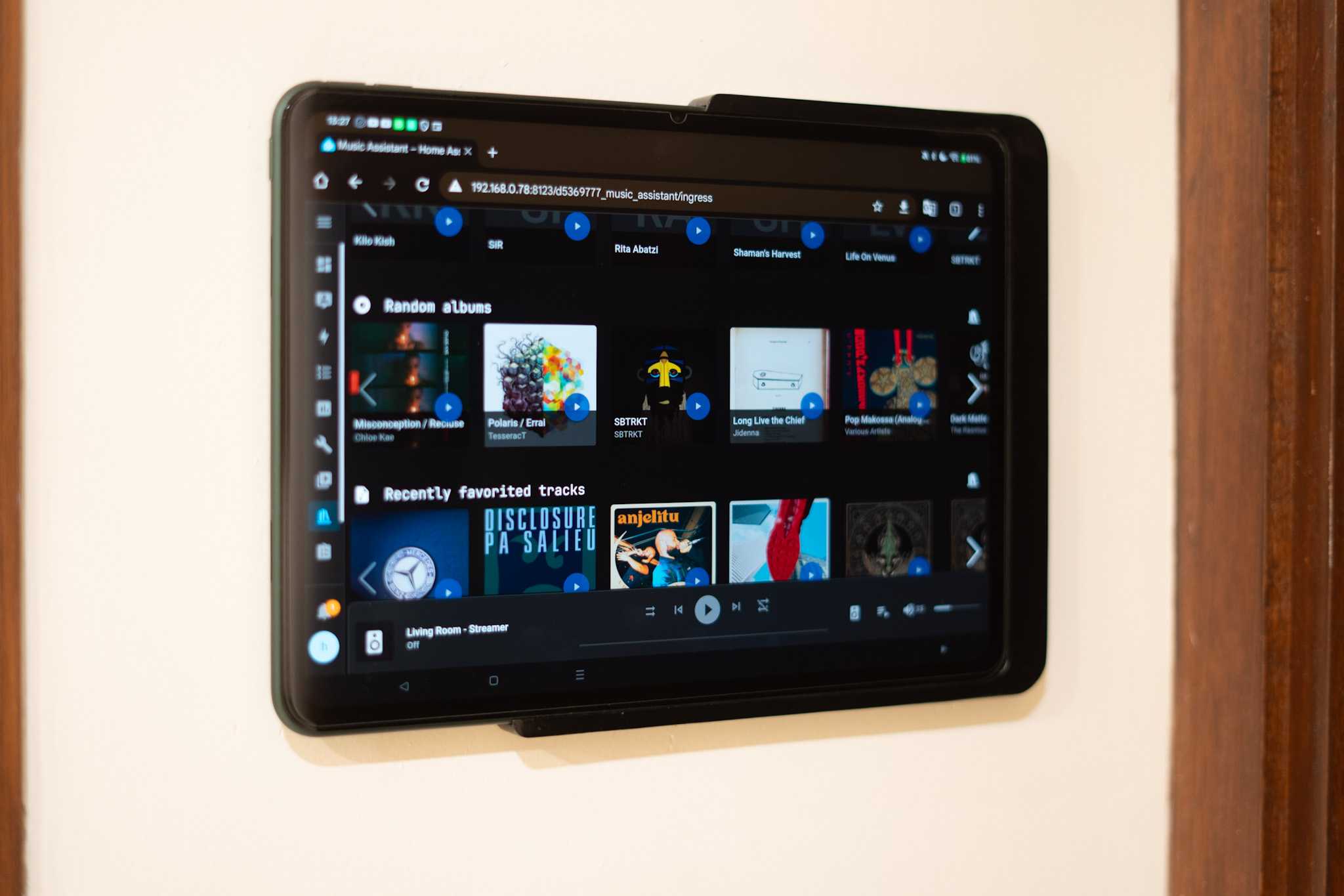 HomeAssistant Jukebox music assistant interface