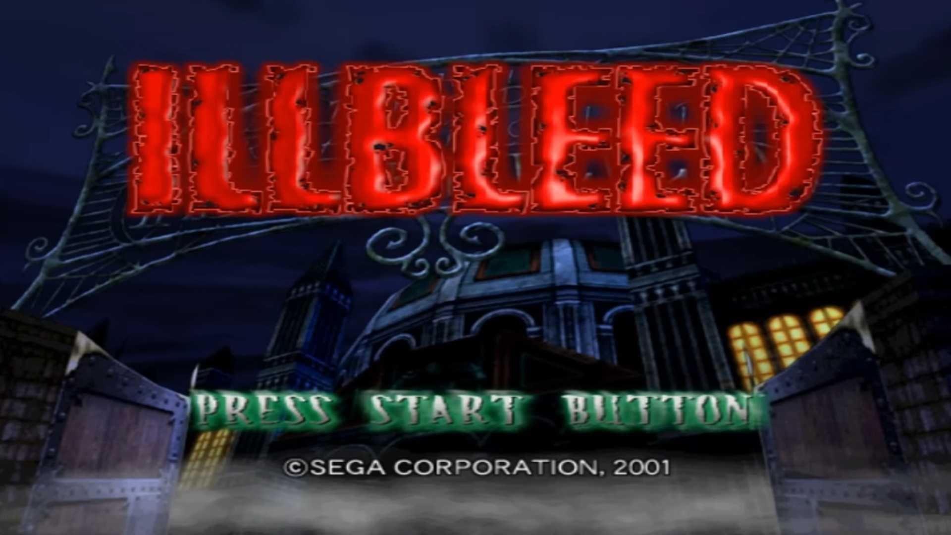 A screenshot of Illbleed on Sega Dreamcast