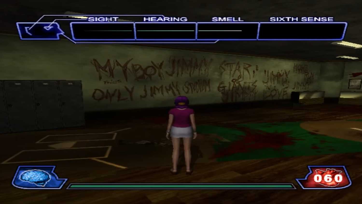 A screenshot of Illbleed on Sega Dreamcast