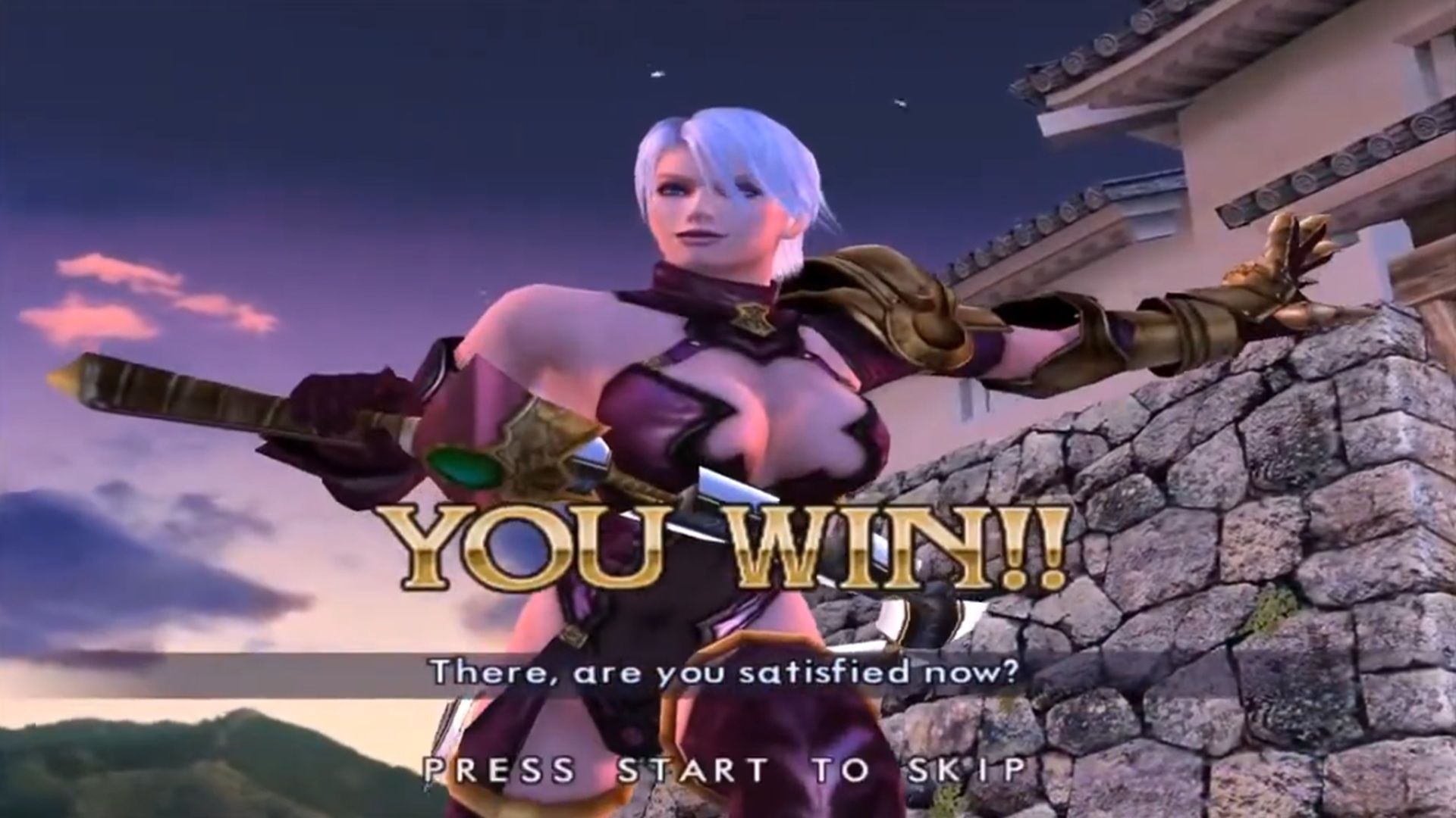 A screenshot of gameplay from Soulcalibur 2HD