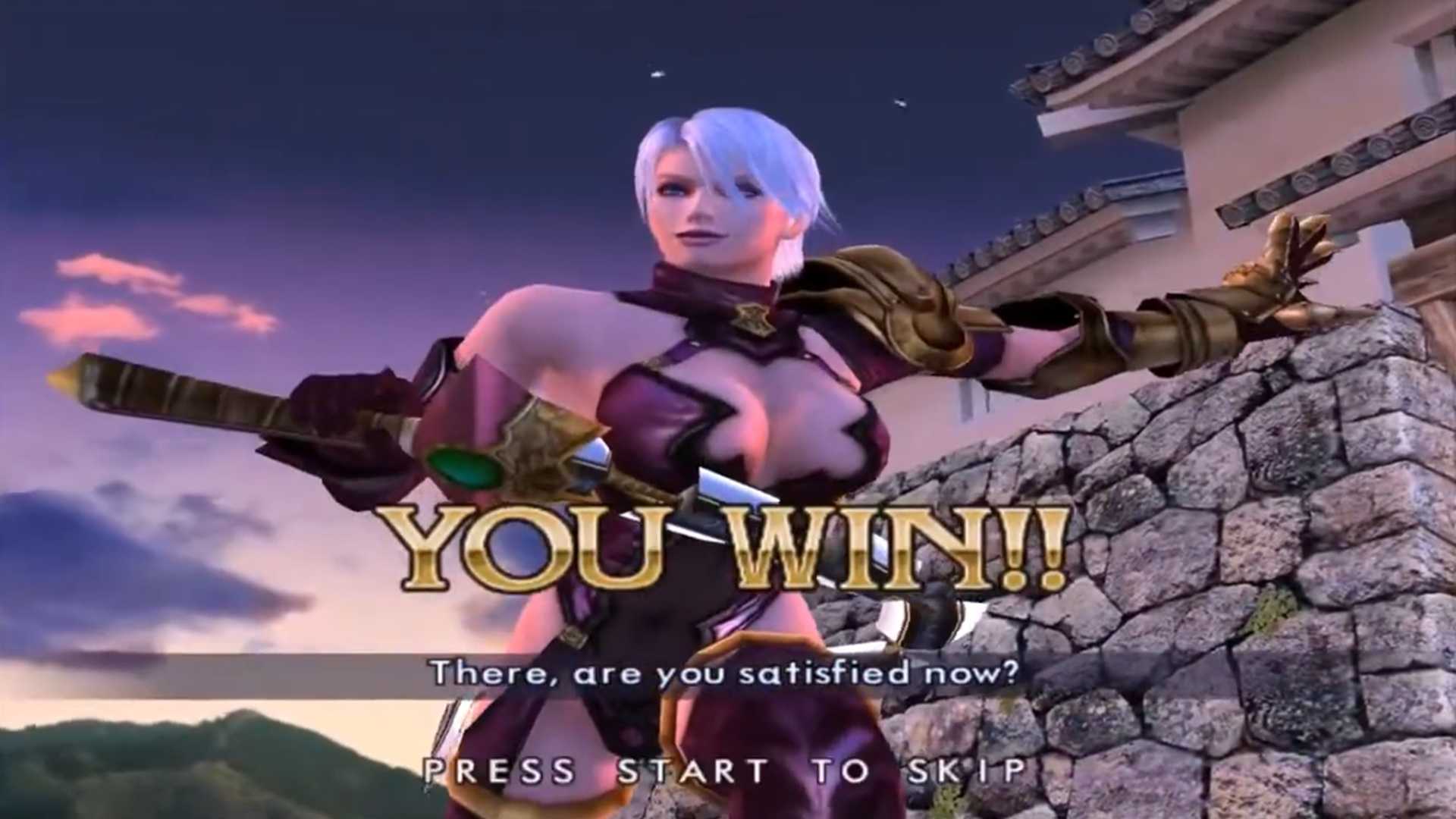 A screenshot of gameplay from Soulcalibur 2HD
