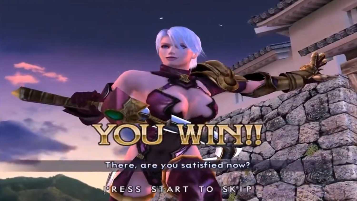 A screenshot of gameplay from Soulcalibur 2HD