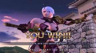 A screenshot of gameplay from Soulcalibur 2HD