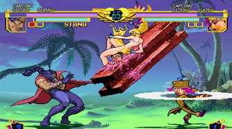 A screenshot of a match going on in Jojo's Bizarre Adventure