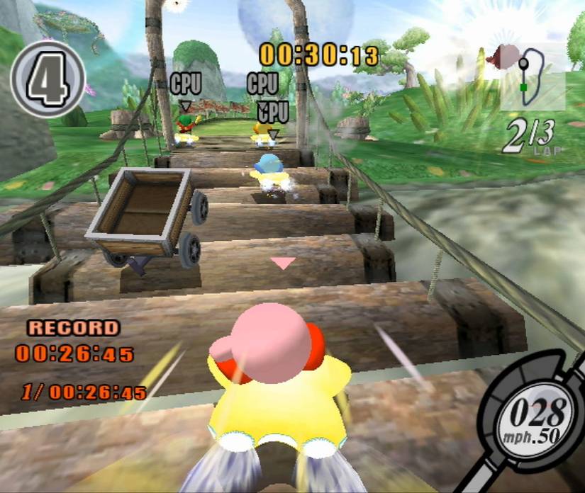 Kirby Air Ride gameplay