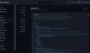 Komodo app showing Compose file in the Stacks resources section