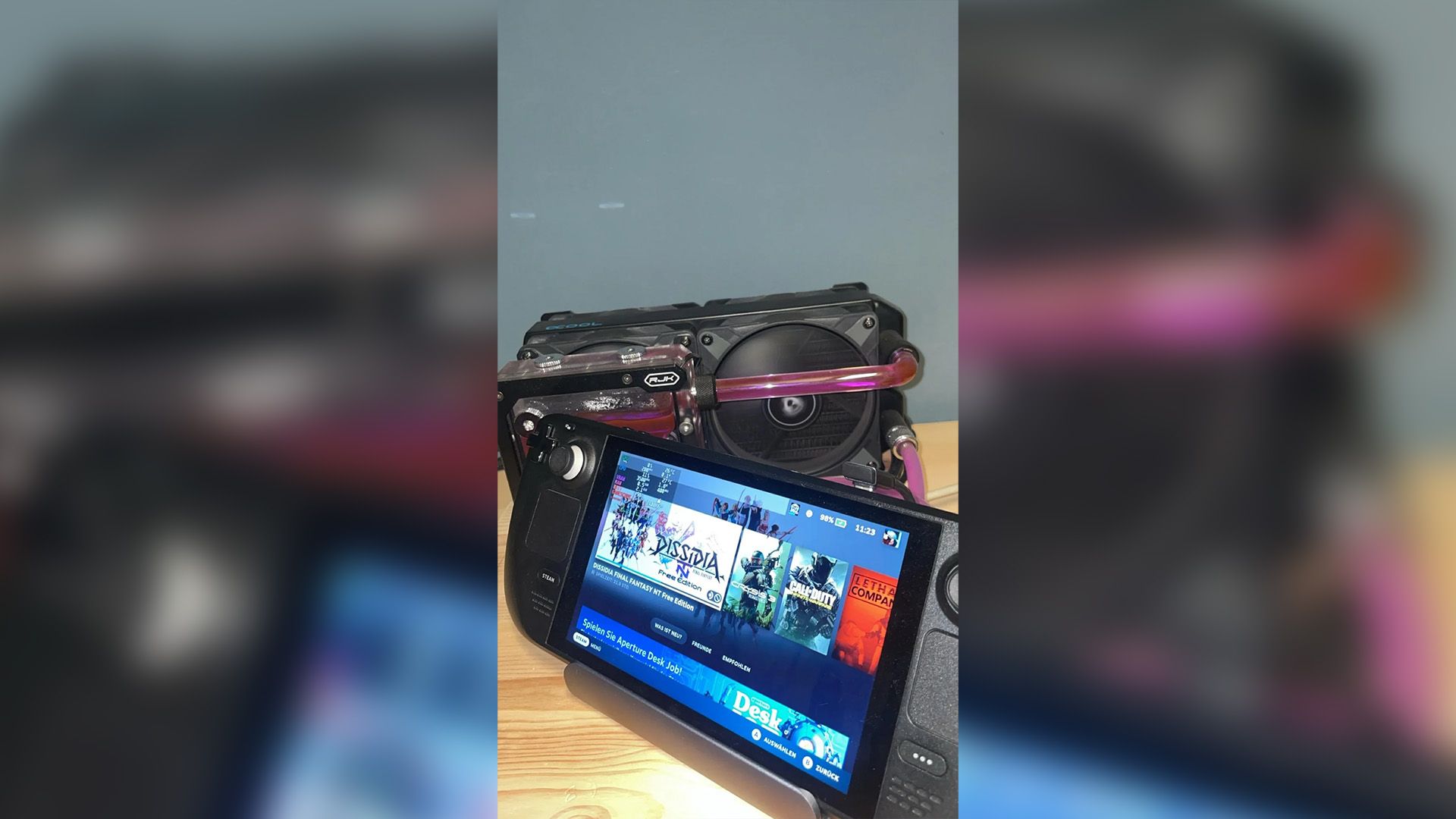 Someone built a custom liquid cooling loop for their Steam Deck because ...
